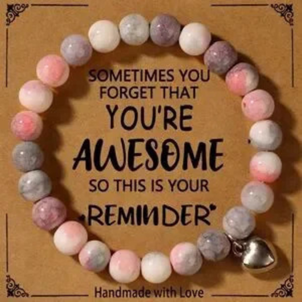 Sometimes You Forget Your Awesome Bracelets beaded heart